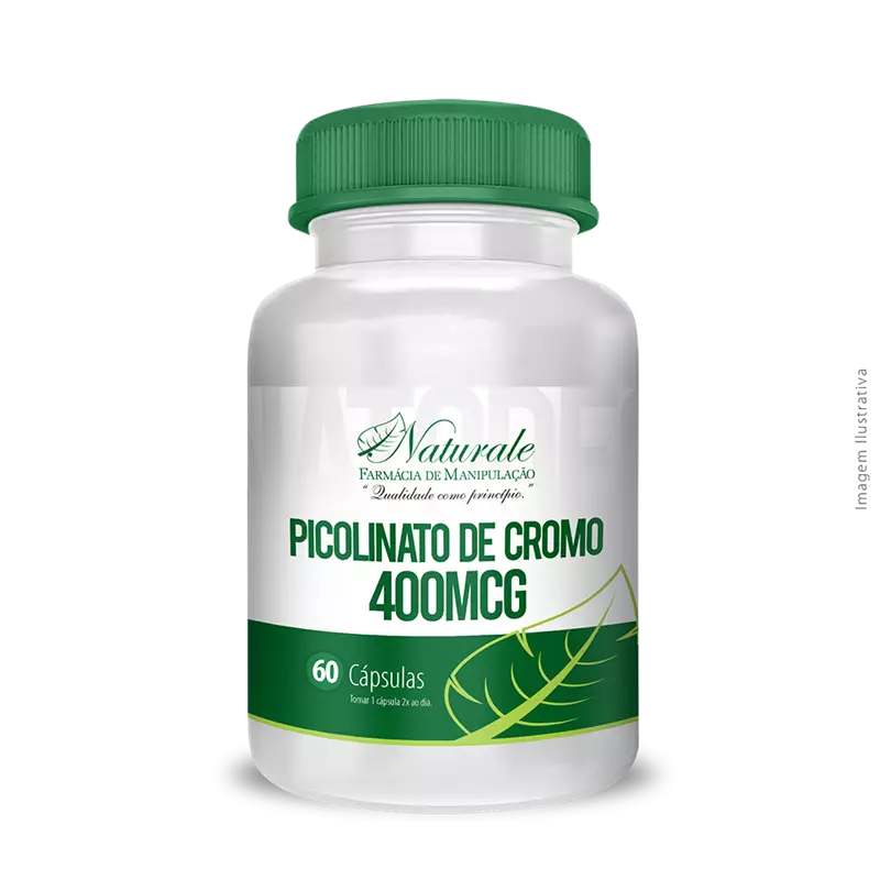 Picolinato de Cromo 400mcg 60 Cápsulas